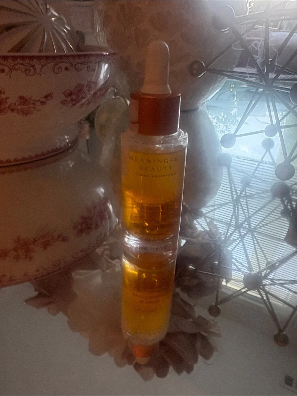 Meaningful Beauty Facial Oil Serum - Orange & White Dropper